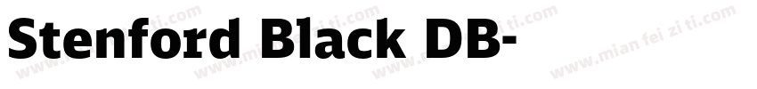 Stenford Black DB字体转换